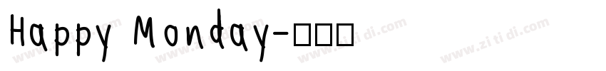 Happy Monday字体转换